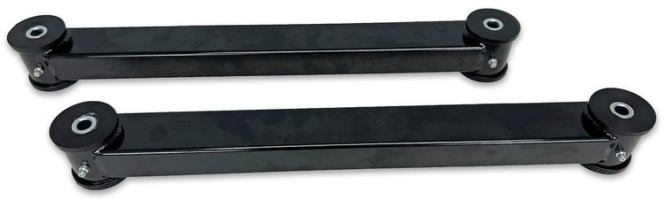202B Rear Lower Control Arms w/ Polyurethane Bushings, 1982-2002 GM F-Body [Black]