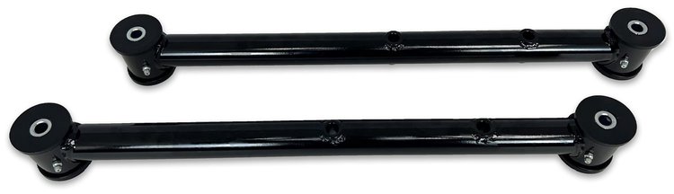 221B Rear Lower Control Arms w/ Polyurethane Bushings, 1964-1972 GM A-Body [Black]