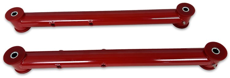 231R Rear Lower Control Arms w/ Polyurethane Bushings, 1971-1996 GM B-Body [Red]