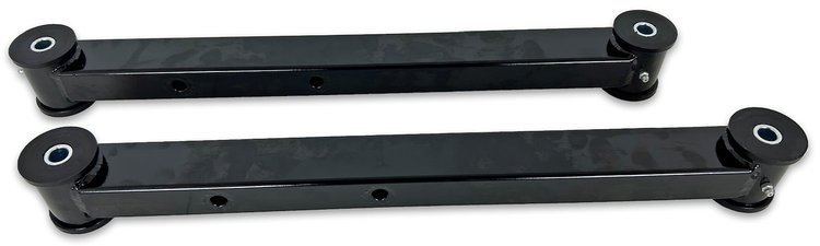 262B Rear Lower Control Arms w/ Polyurethane Bushings, 1973-1977 GM A-Body [Black]