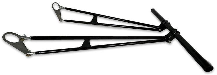 398 Street Rod & Rat Rod Rear Ladder Bar Suspension Kit, Flat Style Floor Pan [Black]