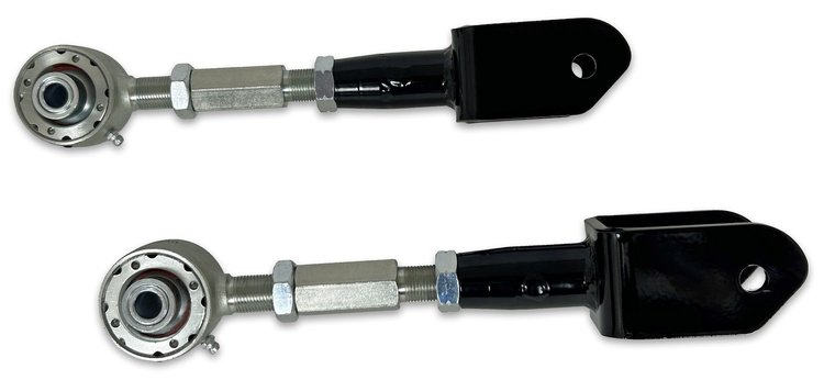615-4130B Adjustable Rear Upper Control Arms w/ Del-Sphere Joints, 1973-1988 GM A/G-Body [Black]