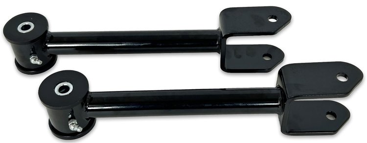 621B Rear Upper Control Arms w/ Polyurethane Bushings, 1964-1967 GM A-Body [Black]