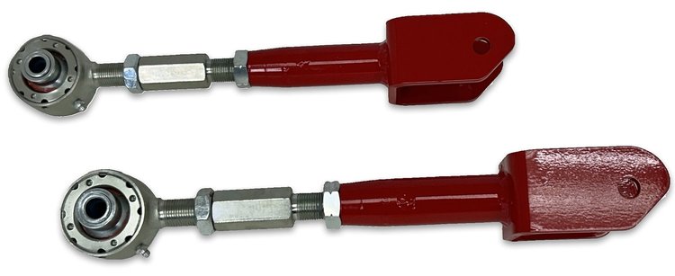 626R Adjustable Rear Upper Control Arms w/ Del-Sphere Joints, 1964-1967 GM A-Body [Red]