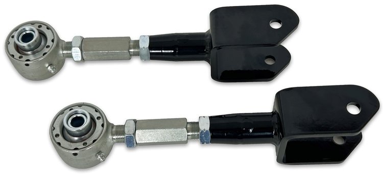 627B Adjustable Rear Upper Control Arms w/ Del-Sphere Joints, 1968-1972 GM A-Body [Black]