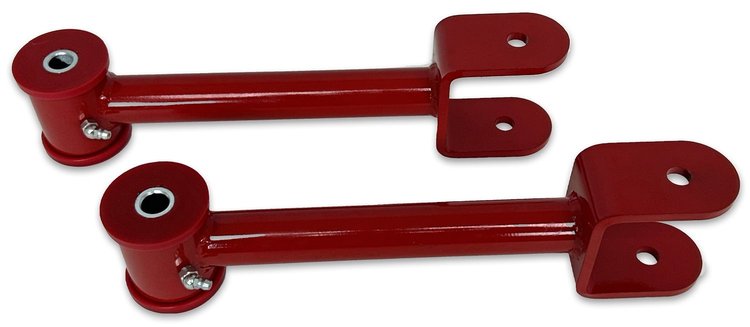 631R Rear Upper Control Arms w/ Polyurethane Bushings, 1971-1996 GM B-Body [Red]