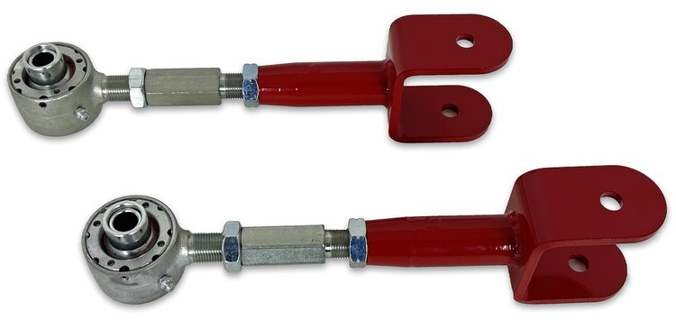 635R Adjustable Rear Upper Control Arms w/ Del-Sphere Joints, 1971-1996 GM B-Body [Red]