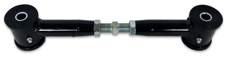 654-6566B Adjustable Rear Upper Control Arm w/ Poly Bushings, 65-66 Chevy B-Body [Black]