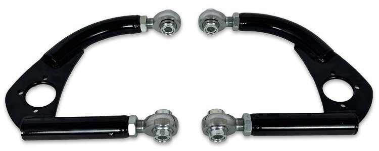 743-4130B Tubular 4130N Front Upper A-Arms w/ Rod Ends, 1993-2002 GM F-Body [Gloss Black]