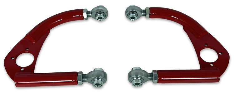 743-4130R Tubular 4130N Front Upper A-Arms w/ Rod Ends, 1993-2002 GM F-Body [Bright Red]