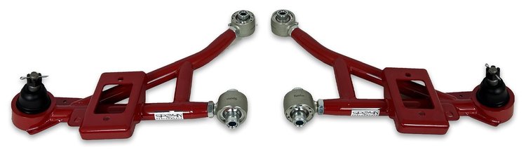 745R Tubular Front Lower A-Arms w/ Pivot Joints, 1993-2002 GM F-Body [Bright Red]