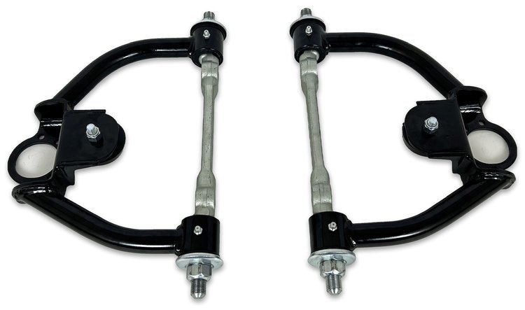756B Tubular Front Upper A-Arms w/ Poly Bushings, GM G-Body & S-10 [Gloss Black]