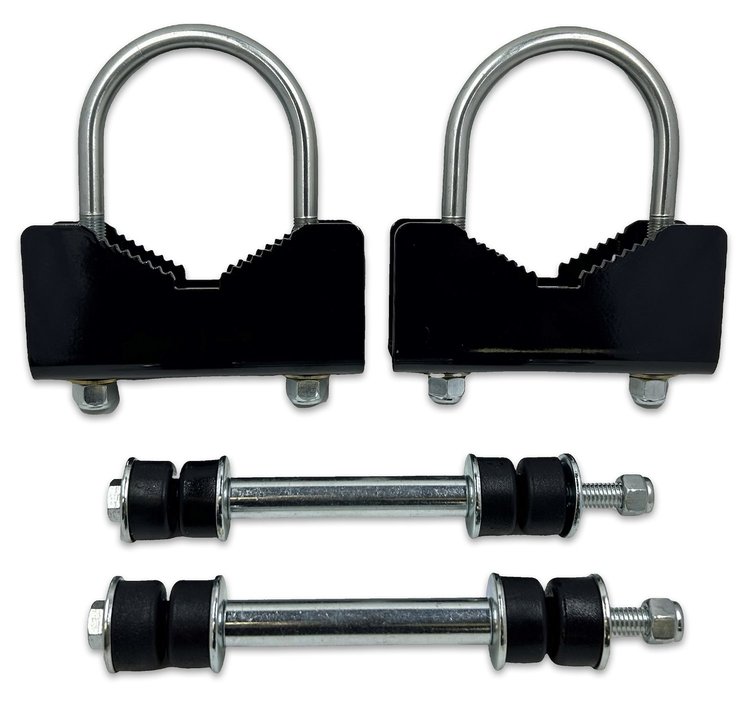 901-300B Rear Sway Bar Mounting Kit, 2.75 in.-3.00 in. Axle Tube Dia., 82-02 GM F-Body [Black]