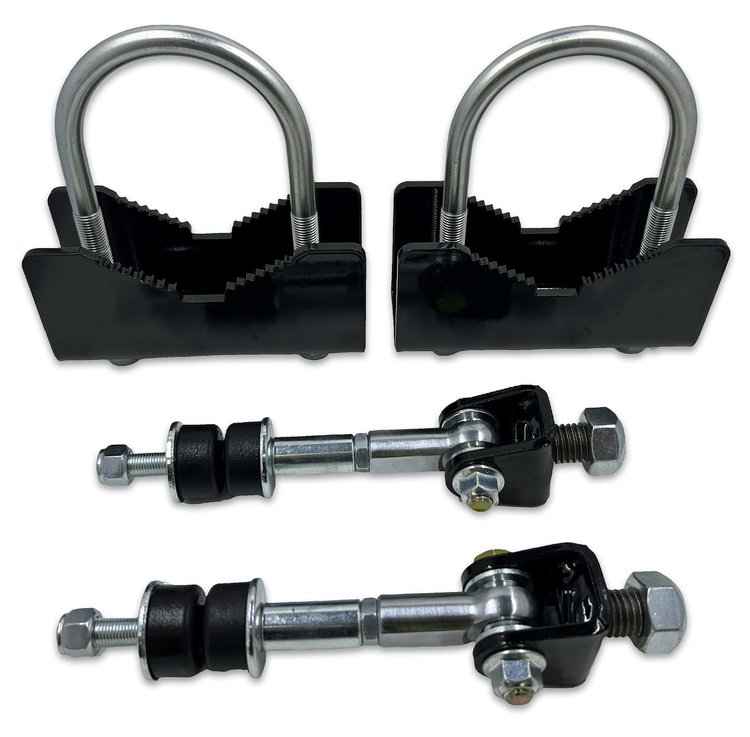 901-SEL-300B Rear Sway Bar Mounting Kit, 2.75 in.-3.00 in. Axle Tube Dia., 82-02 GM F-Body [Black]