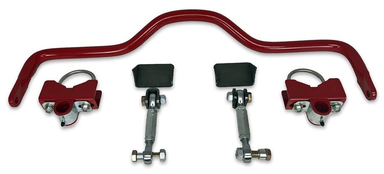 916-325R Pro-Series Rear Drag Sway Bar, 3.25 in. Axle Tubes, 1964-1967 GM A-Body [Red]