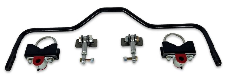 918-325B Pro-Touring Rear Sway Bar, 3.25 in. Axle Tubes, 1968-1972 GM A-Body [Gloss Black]