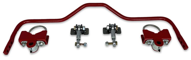 918-325R Pro-Touring Rear Sway Bar, 3.25 in. Axle Tubes, 1968-1972 GM A-Body [Bright Red]