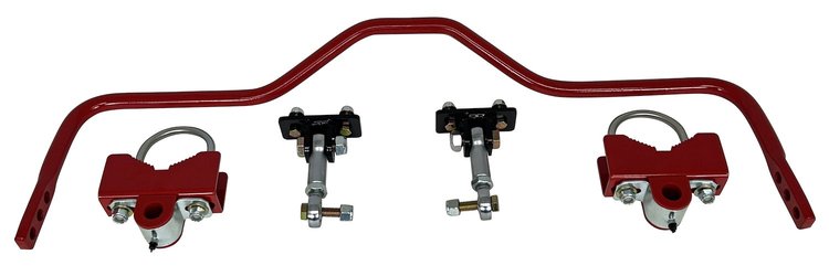 919-325R Pro-Touring Rear Sway Bar, 3.25 in. Axle Tubes, 1978-1988 GM G-Body [Bright Red]