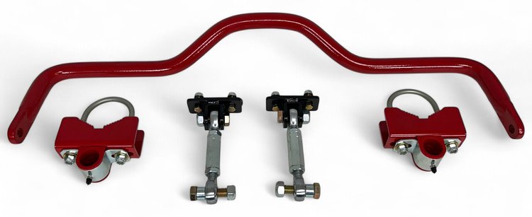 920-325R Pro-Series Rear Anti-Roll Drag Sway Bar, Fits 3.25 in. Axle Tubes, 1978-1988 GM G-Body, Bright Red