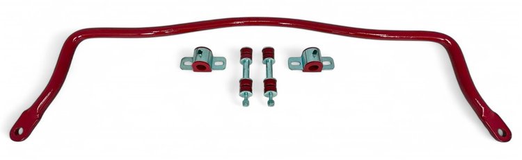 924-REARR 7/8 in. Solid Rear Sway Bar, Poly End Links, 1982-2002 GM F-Body [Bright Red]