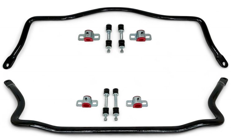 924B Front & Rear Sway Bars Set, Poly End Links, 1993-2002 GM F-Body [Gloss Black]