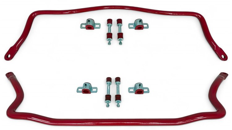 924R Front & Rear Sway Bars Set, Poly End Links, 1993-2002 GM F-Body [Bright Red]