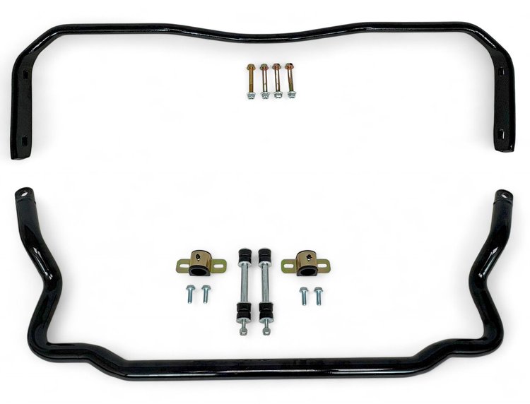 925TB Front & Rear Sway Bars Set, Poly End Links, 1978-1988 GM G-Body [Gloss Black]
