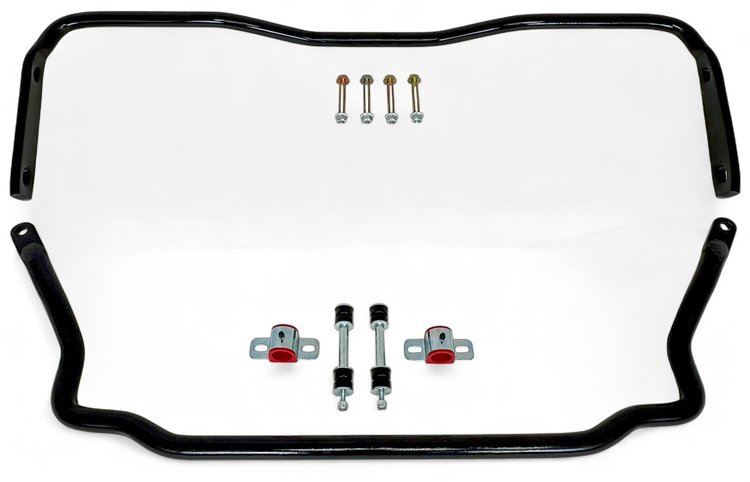 926B Front & Rear Sway Bars Set, Poly End Links, 1964-1972 GM A-Body [Gloss Black]