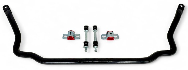 930-FRONTB 1-5/16 in. Solid Front Sway Bar, Poly End Links, 1970-1981 GM F-Body [Gloss Black]