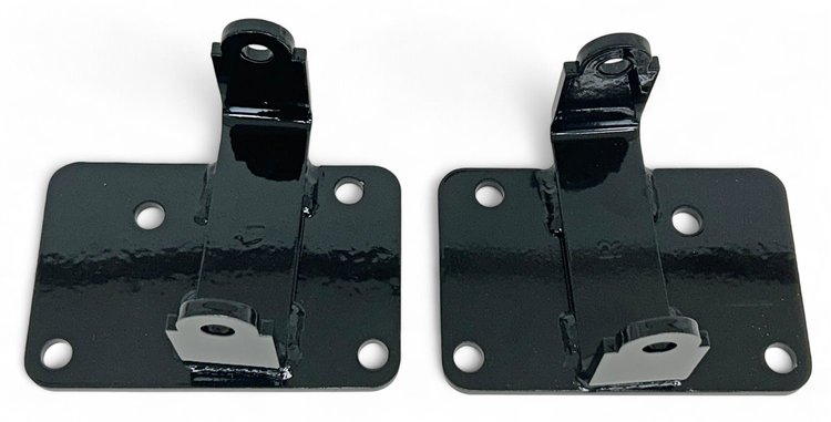 971B LSx Engine Swap Motor Mount Bushing Adapter Stands, 1970-1992 GM F-Body & 1978-1988 GM G-Body, Gloss Black