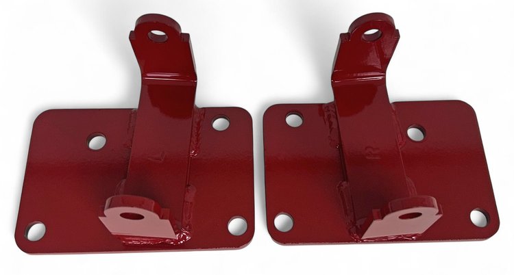 971R LSx Engine Swap Motor Mount Bushing Adapter Stands, 1970-1992 GM F-Body & 1978-1988 GM G-Body, Bright Red