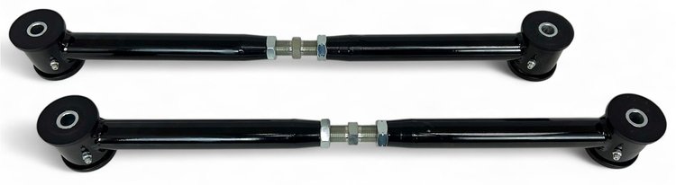FG-204B Tubular Adjustable Rear Lower Control Arms, 1965-1974 Ford Galaxie, 1969-1974 Mercury Marauder, Gloss Black