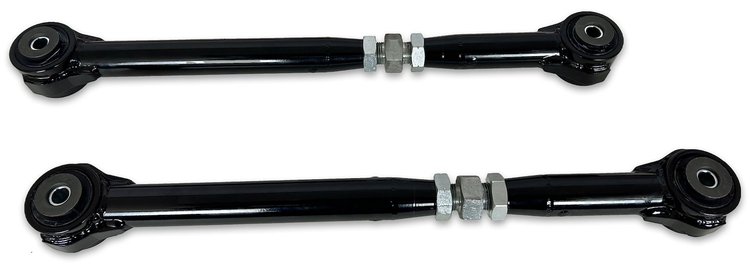 GMSUV-209B Adjustable Rear Lower Control Arms w/ Rubber Bushings, 2000-2020 GM SUV [Black]