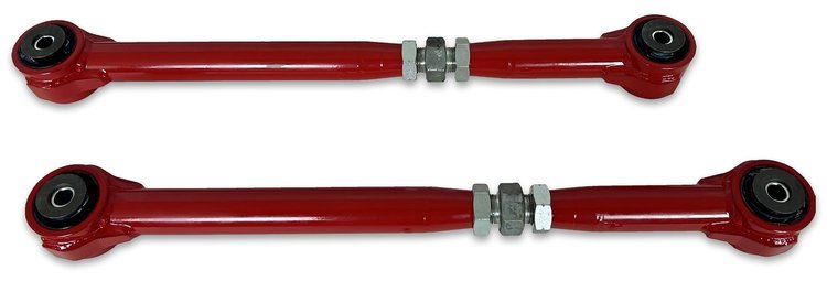 GMSUV-209R Adjustable Rear Lower Control Arms w/ Rubber Bushings, 2000-2020 GM SUV [Red]