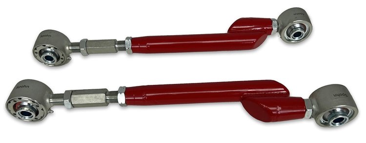 GMSUV-605R Adjustable Rear Upper Control Arms w/ Del-Sphere Joints, 2000-2020 GM SUV [Red]