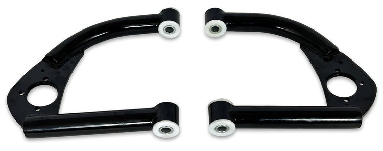 742-4130-DELB Tubular 4130 Front Upper A-Arms w/ Delrin Bushings, 1993-2002 GM F-Body [Black]