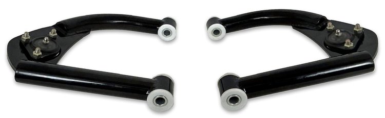 742-4130-DELB-K6462 Tubular 4130 Front Upper A-Arms w/ Delrin Bushings, 1993-2002 GM F-Body [Black]