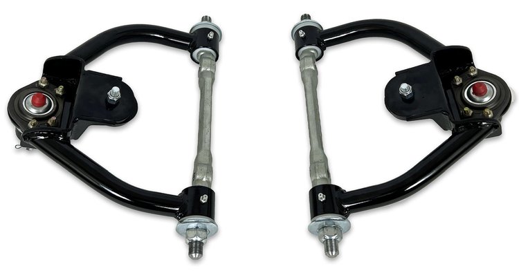 756-DELB-K5208 Tubular Front Upper A-Arms w/ Delrin Bushings, GM G-Body & S-10 [Gloss Black]