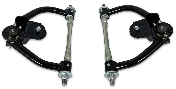 756-DELB-K5208ST Tubular Front Upper A-Arms w/ Delrin Bushings, GM G-Body & S-10 [Gloss Black]
