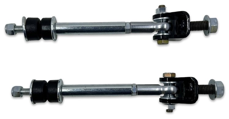 D06-1500-FEL-2B Spherical Front Sway Bar End Links, Select Dodge Ram 1500, 2 in.-3 in. Lift [Black]