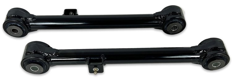 D09-1500-608B Rear Upper Control Arms w/ Rubber Bushings, Select Dodge Ram 1500 [Black]