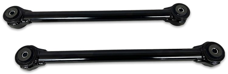 H2-06-09-208B Tubular Rear Lower Control Arms w/ Rubber Bushings, 2006-2009 Hummer H2 [Black]