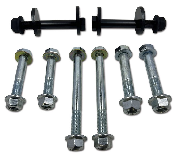 D03-09-CAM-980-981 Complete Front Control Arms Cam Bolts & Mounting Hardware, 2003-2009 Dodge Ram