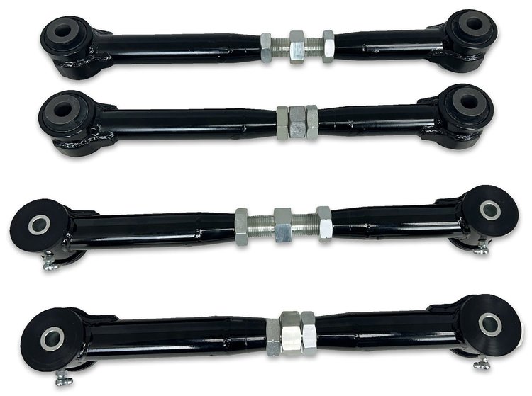 D94-99-209B-D94-99-604B Adjustable Length Front Control Arms Package, 1994-1999 Dodge Ram (All) [Black]