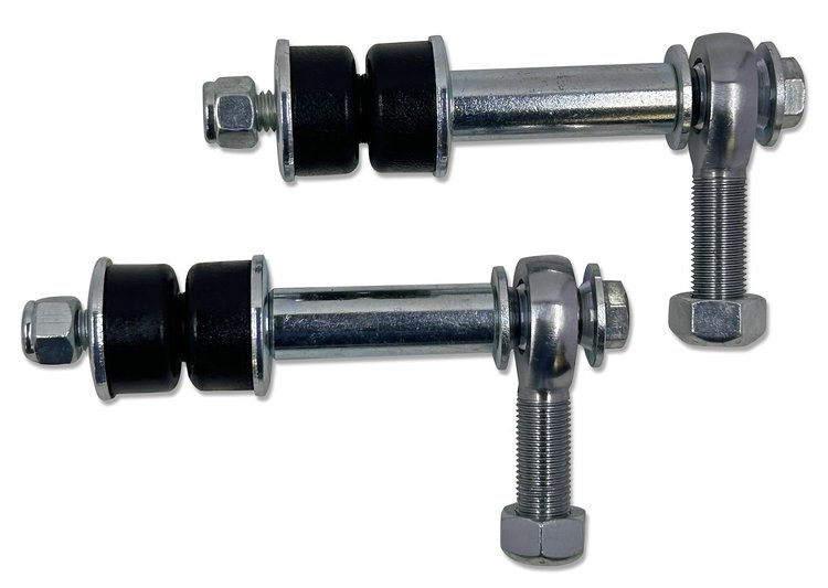 D94-97-FEL-2-BL Extreme Duty Spherical Front Sway Bar End Links 1994-1997 Dodge Ram 1500, 2500 & 3500, Black Bushings