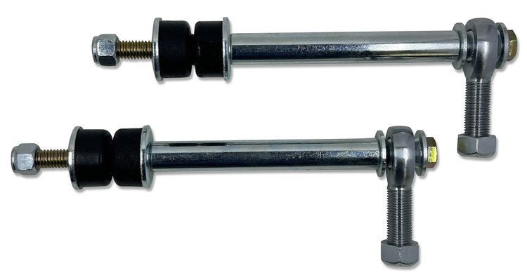 D98-02-FEL-2-BL Spherical Front Sway Bar End Links 1998-2001 Dodge Ram 1500 & 1998-2002 Dodge Ram 2500/3500, Black Bushings