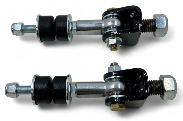 SEL-19-406-BL Spherical Sway Bar End Links Fits Select 1962-2002 GM Models [Black Bushings]