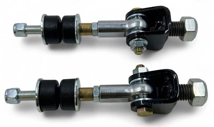 SEL-19-408-BL Spherical Sway Bar End Links [Black Bushings]