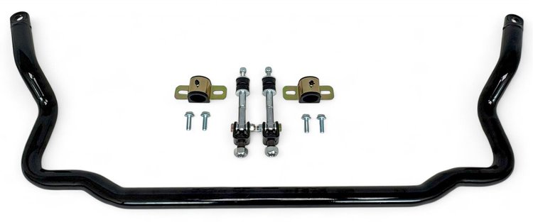 925T-FRONT-SELB 1.375 in. Tubular Front Sway Bar, Spherical End Links, 1978-1988 GM G-Body [Black]