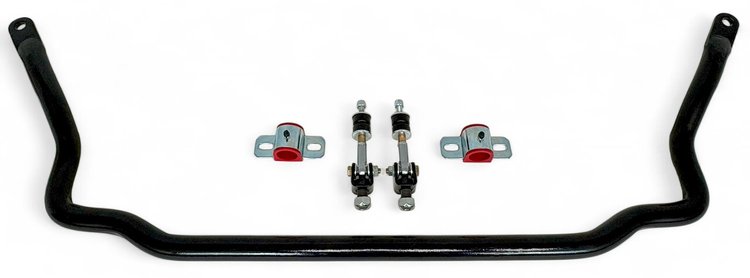 927-FRONT-7790-SELB 1-5/16 in. Solid Front Sway Bar, Spherical End Links, 1977-1990 GM A-Body [Black]